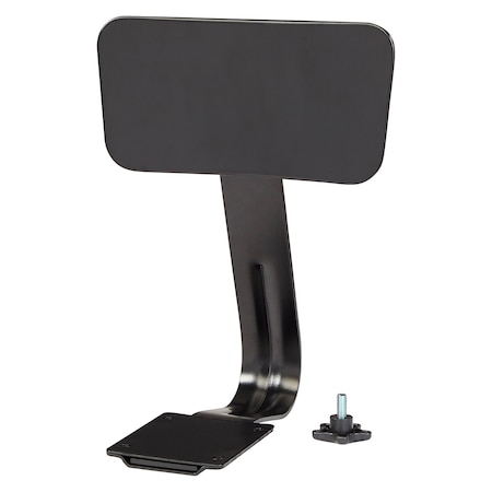 Interion By Global Industrial Steel Backrest for Interion Shop Stools, Black 695734